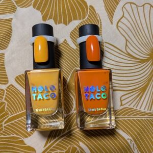 Holotaco Yellow Orange Nail Polish Set 🍋🍊